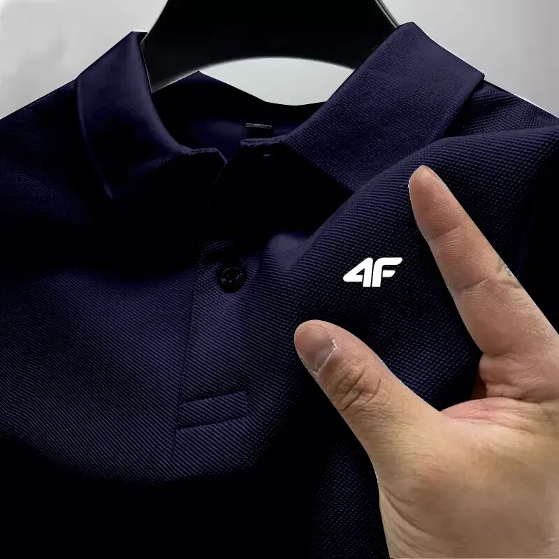 2026 New Men's Short Sleeve Polo Shirt Summer Street Fashion Quick Dry Breathable Casual Business Fashion T-shirt Clothing