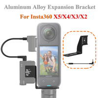 CYNOVA For DJI MIC MINI/2 RX Receiver Audio Bracket Aluminum Alloy Adapter For Insta360 X5/X4 Camera Expansion Holder Accessory