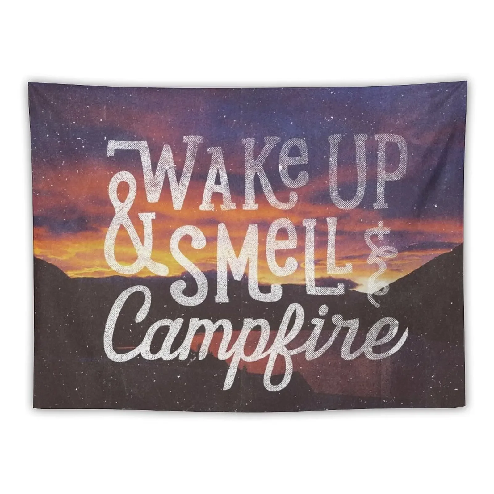 

wake up and smell the campfire Tapestry Wall Hangings Decoration Aesthetic Decoration Tapestry