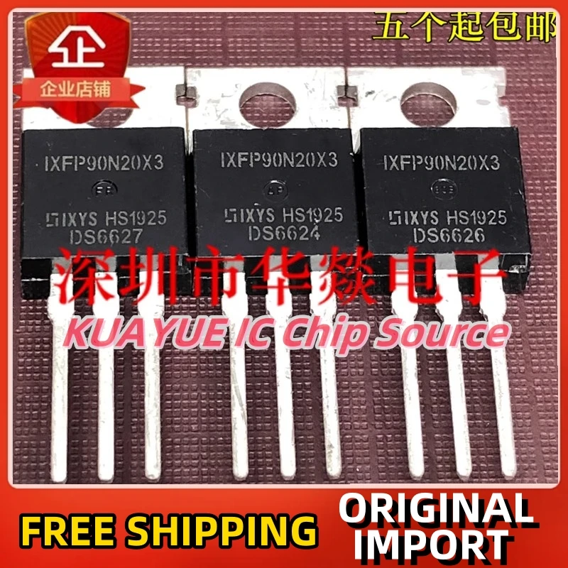 

10PCS-30PCS/ IXFP90N20X3 TO-220 200V 90A Fast Shipping Quality Guarantee