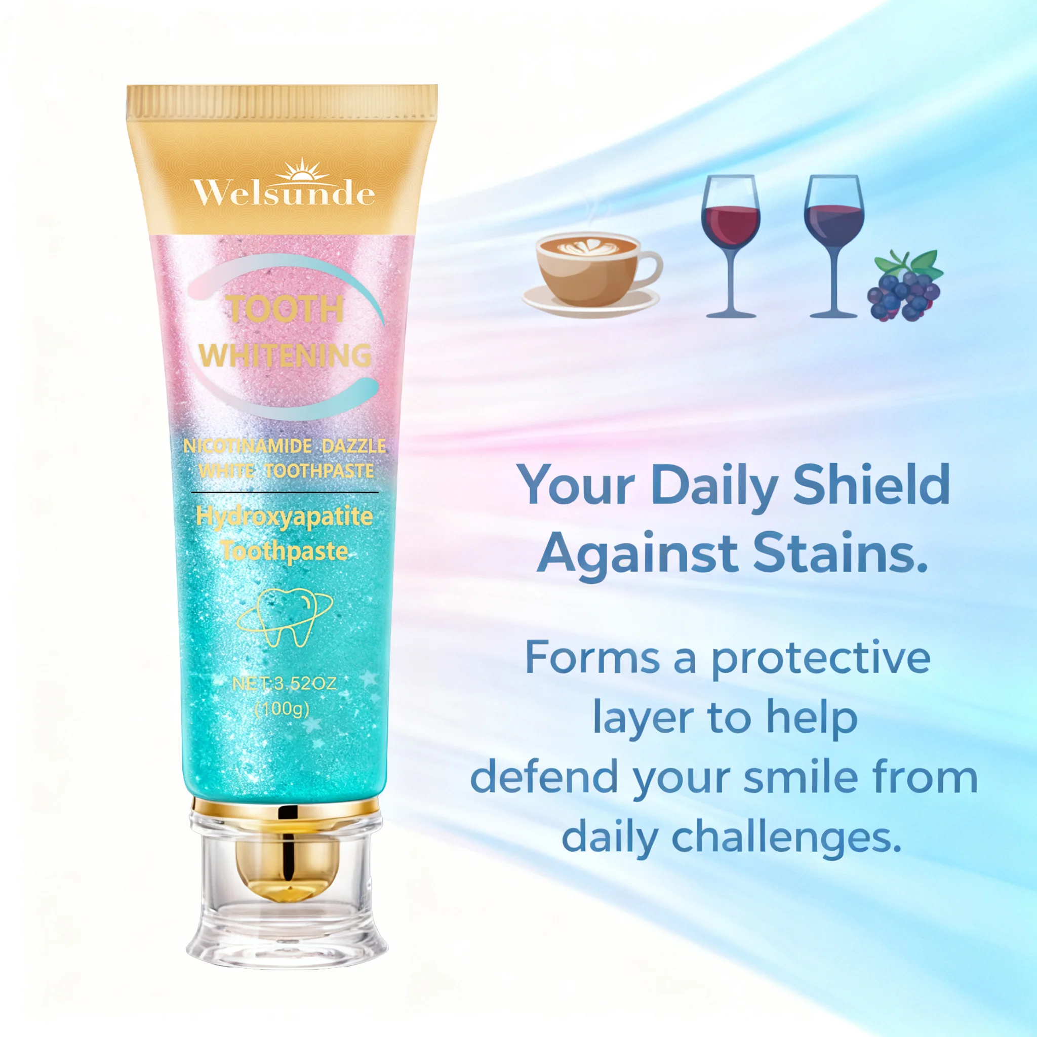 3PCS Teeth Whitening Nicotinam - Teeth Whitening Home Kit 评论和价格