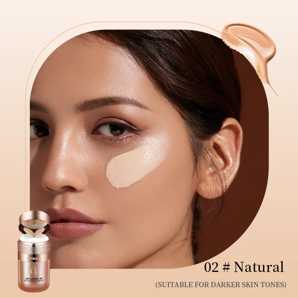 ใหม่ Air Cushion BB ครีมผีเสื้อแป้งพัฟ Moisturizing Foundation คอนซีลเลอร์ไวท์เทนนิ่งควบคุมน้ํามันเครื่องสําอางกันน้ํา