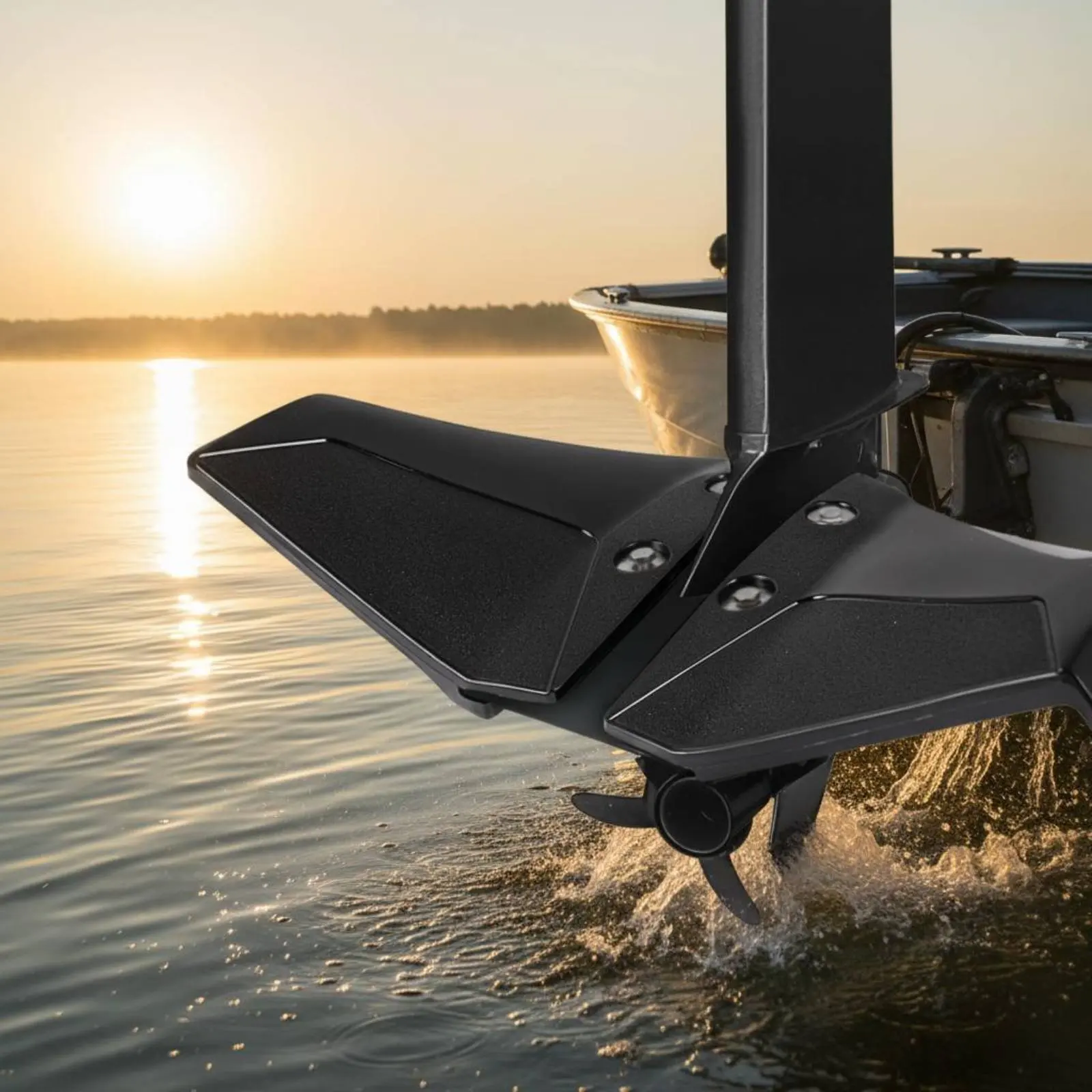 

Outboard Engine Hydrofoil Suppress Front Ascent Outboard Engine Stabilizer Fin Planing Blade Reduce Energy Consumption Boating