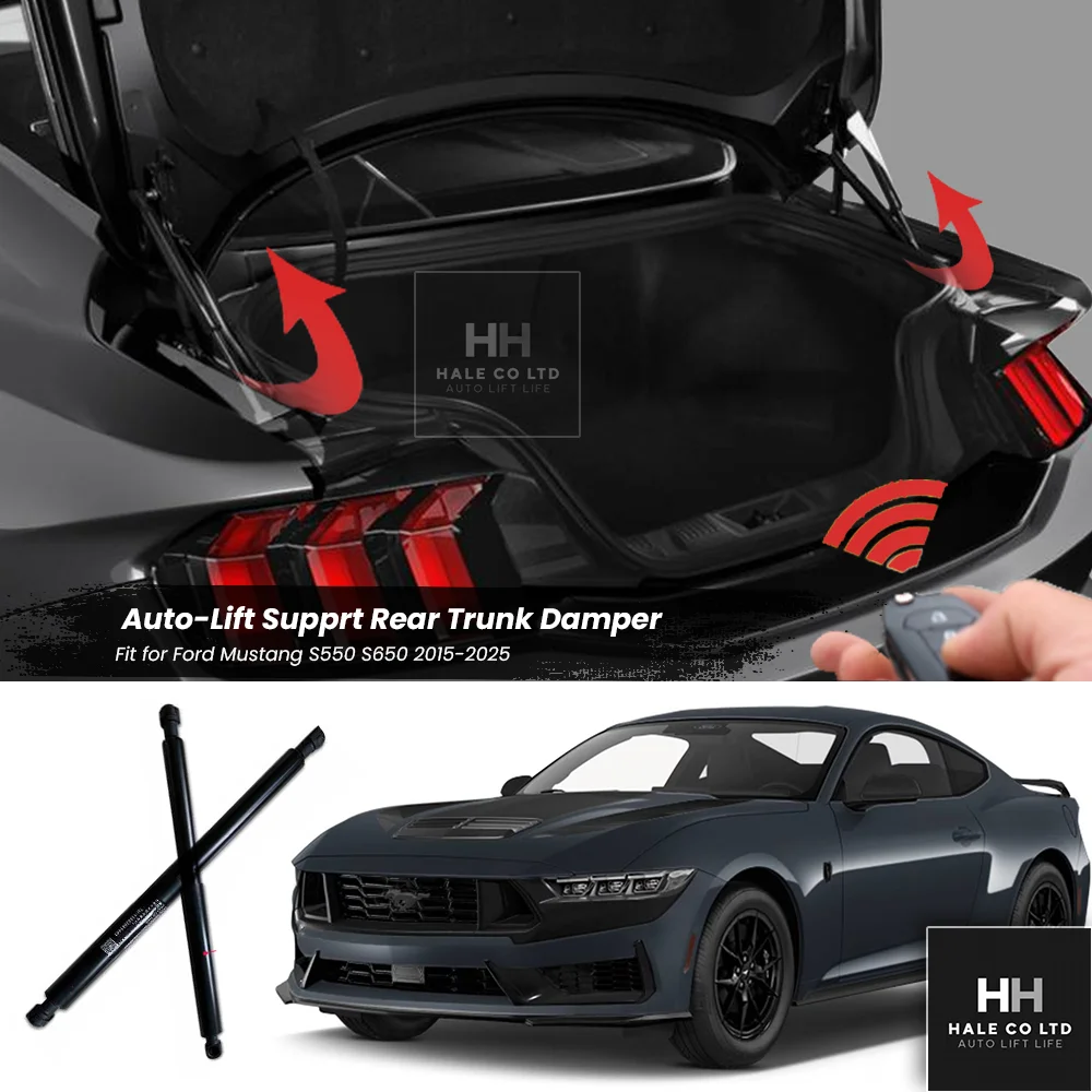 Amortiguadores de Elevación Automática para Maletero Ford Mustang S550 S650 2015-2025, Soporte de Elevación, Amortiguador Alemán de Alta Resistencia, Tuning Automotriz