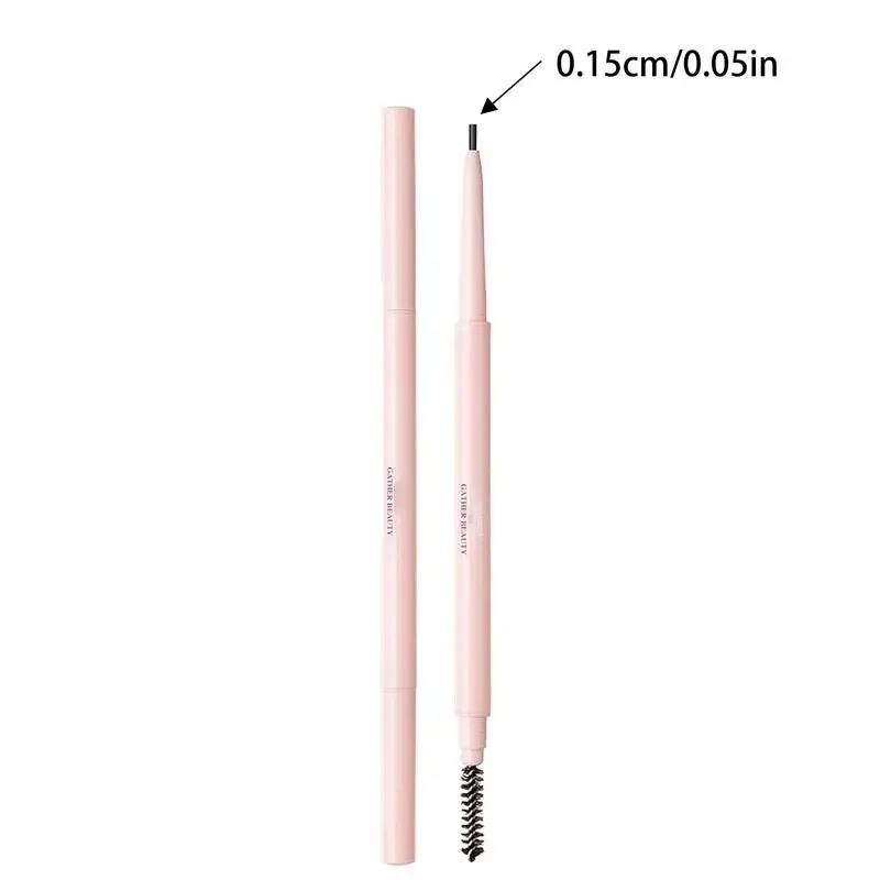 Ultra Fine Tip Eyebrow Pencil Waterproof Brows Makeup Fine Tip Brow Pen Convenient Long Lasting Multifunctional Brows Makeup