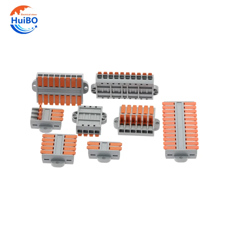 Fast Universal Wiring Compact Conductors Docking Cable Connectors SPL Push-in terminal Block 0.5-6.0mm²/22-10AWG