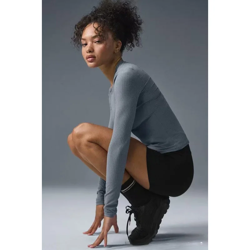 Women Long Sleeve Fitness Base Layer Shirt 2025 Spring Summer Quick Dry Sport Running Top Stretch Slim Fit Workout T-Shirt