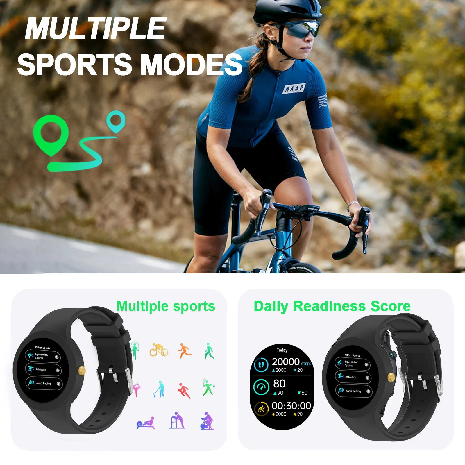 ساعة ذكية جديدة 2025، مكالمات لاسلكية عصرية، إشعار المكالمات ورفض عداد الخطى، تذكير الرسائل النصية