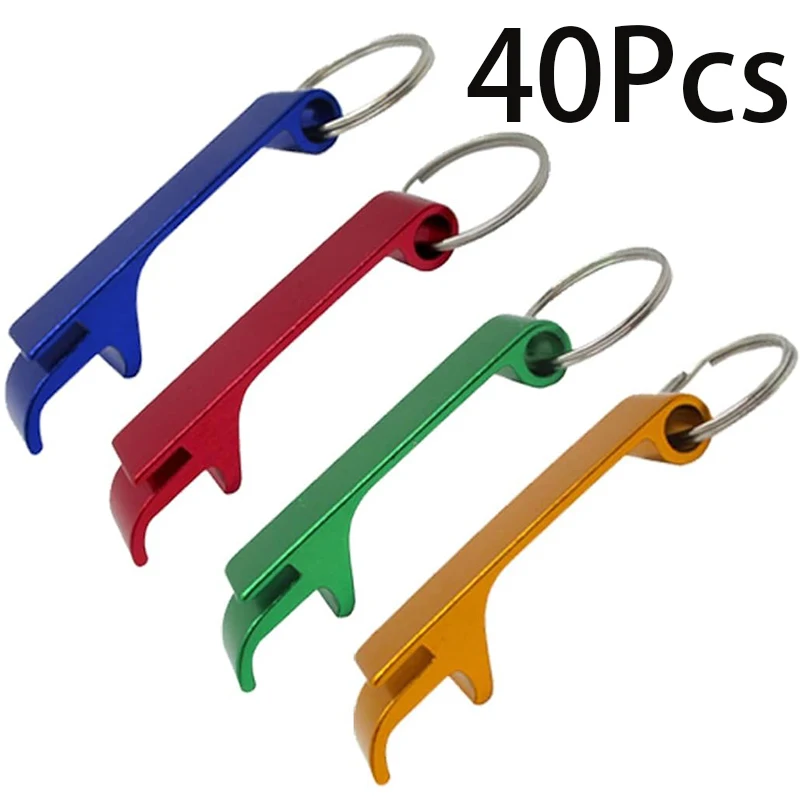 

40Pcs Bottle Openers Keychain Aluminum Metal Soda Beer Can Beverage Opener Home Kitchen Wedding Party Favor Men Women