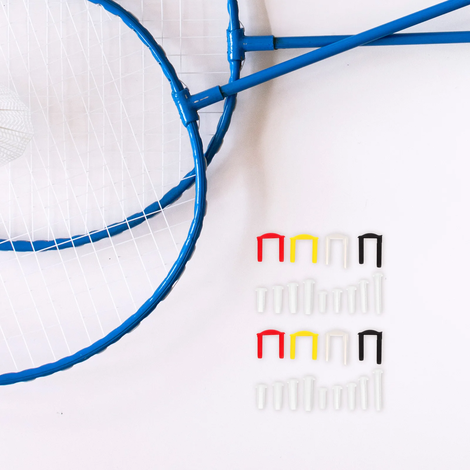 مضرب سلسلة حامي أنابيب بولي Material المواد مضرب بدمنتون خط ثقب الحرس واحد ثقب مزدوج موصل الحبل حامي #6