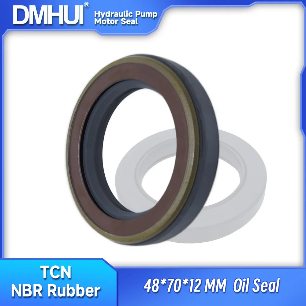 

DMHUI Hydraulic pump motor rotary skeleton oil seal 48x70x12mm TCV Type NBR material ISO9001:2008