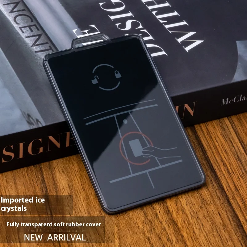 Negro transparente para Tesla Model 3 Model Y X control remoto tarjeta de coche inteligente llavero funda protectora cubierta completa accesorios Fob