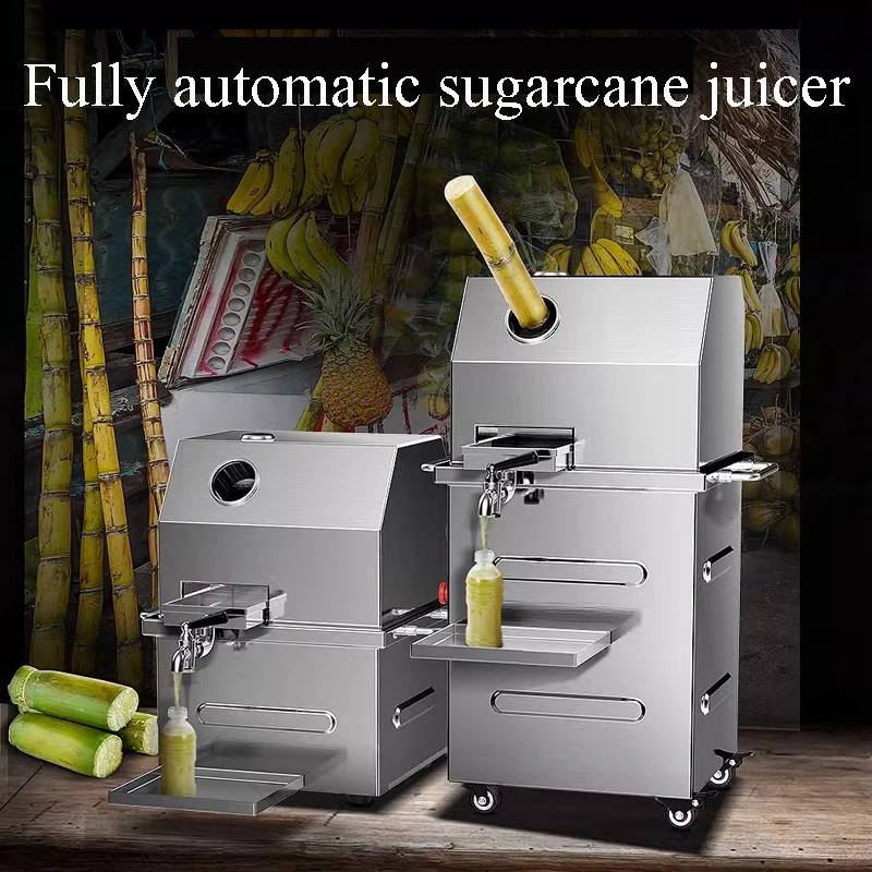 

300Kg/H Cane-Juice Squeezer Commercial Sugarcane Juicer Stainless Steel Sugar Cane Crusher Juicer Extracting Processing Machine