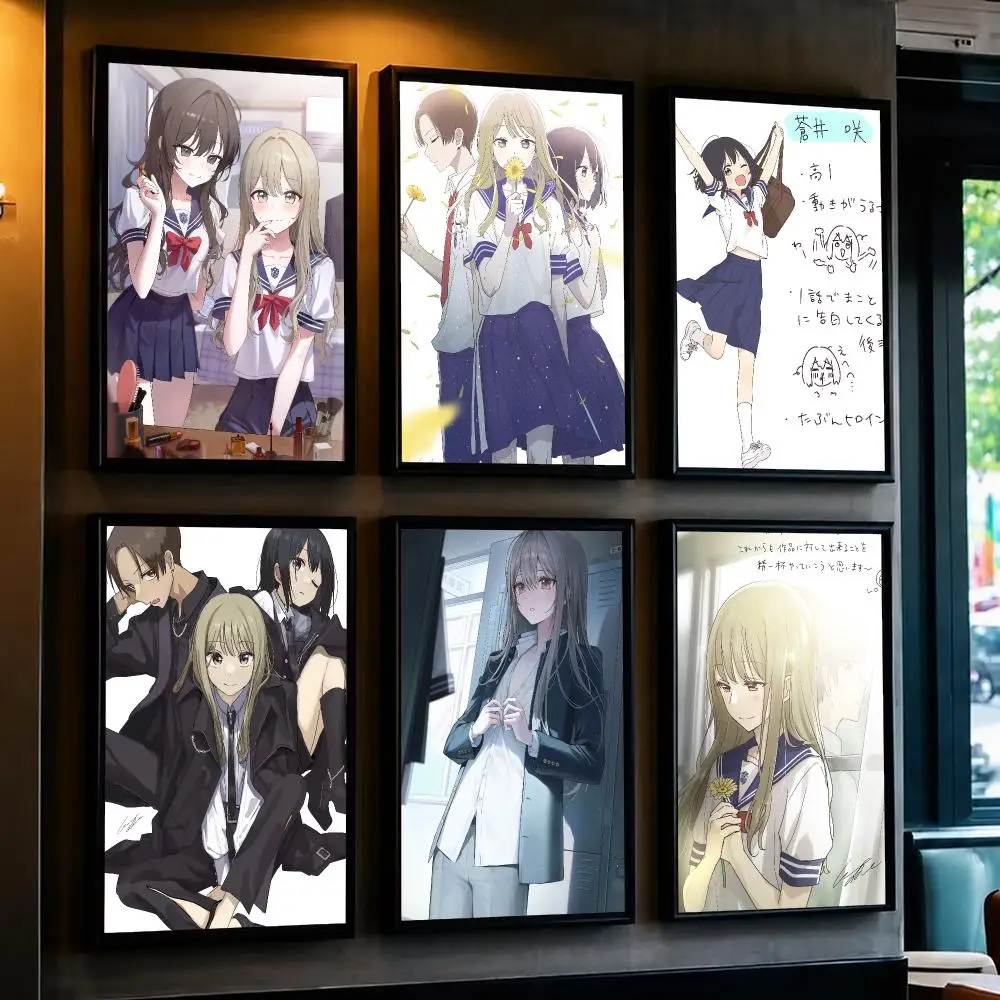 anime S-Senpai Is An Otokonoko-O Poster Minimalist Wall Sticker for Cafe Office Bar Home Decor and Gift