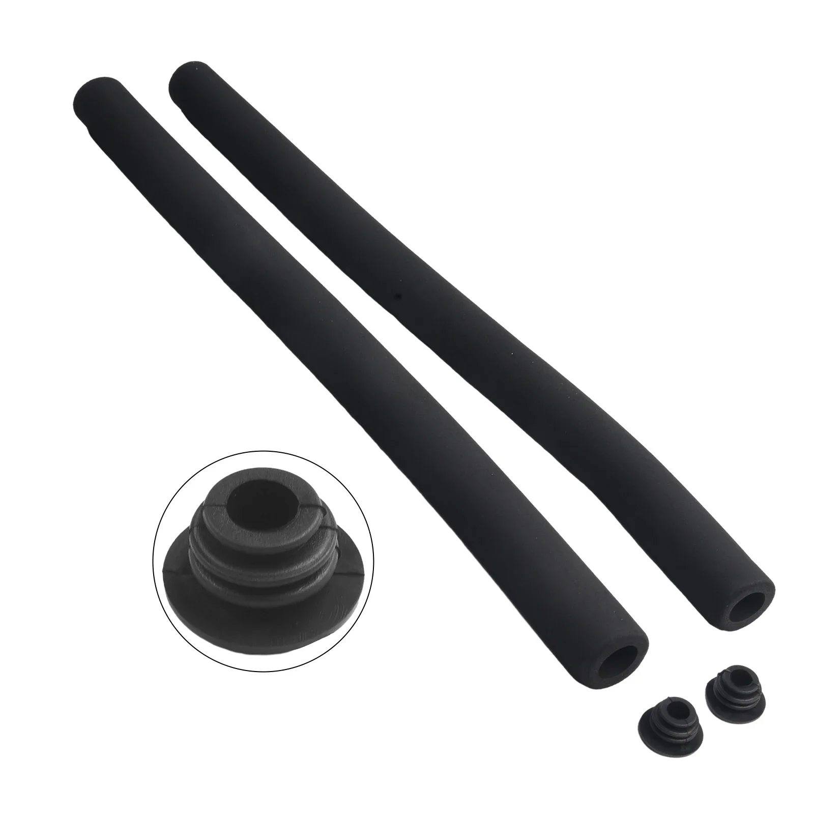 2 pcs Bicycle Steering Tube Sponge Foam Black Rubber Handgrip Handgrips practical Bicycle Steering Sponge Covers Bicycle parts