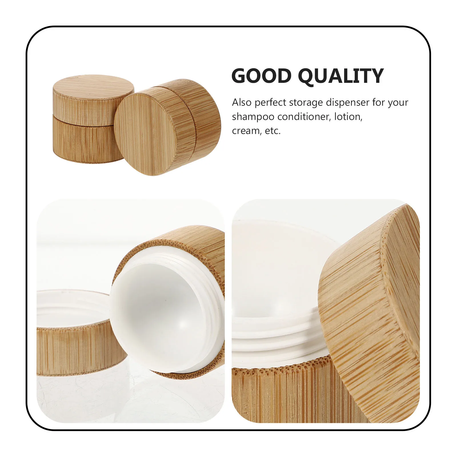 

2Pcs Cream Sub Jars High Quality Refillable Containers for Home Travel Skincare Essentials Portable Storage Solution
