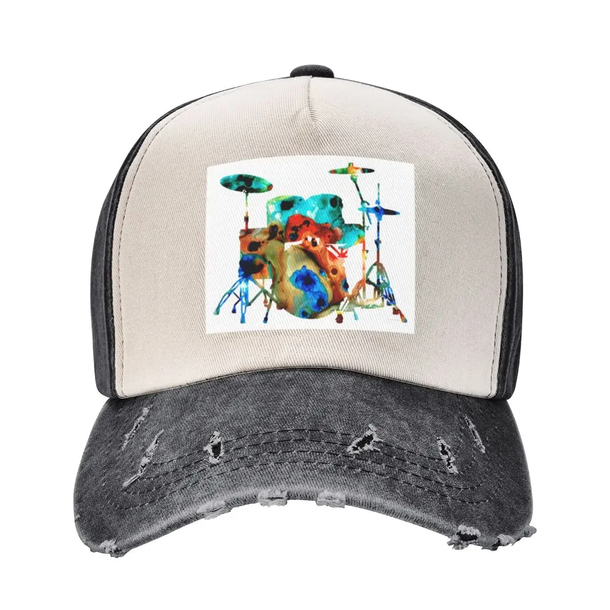 The Drums - Music Art By Sharon Cummings Baseball Cap Luxury Cap Golf Women's Golf Clothing Men's