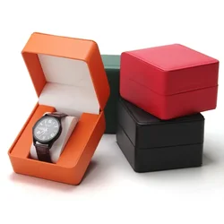 Watch Storage Box PU Single Watch Display Case Wristwatch Watch Holder Travel Jewelry Watch Organizer for Men or Women Gift