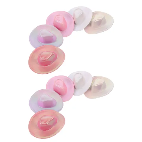 Миниатюрные ковбойские шляпки iBaseToy, голографические, 10 шт.