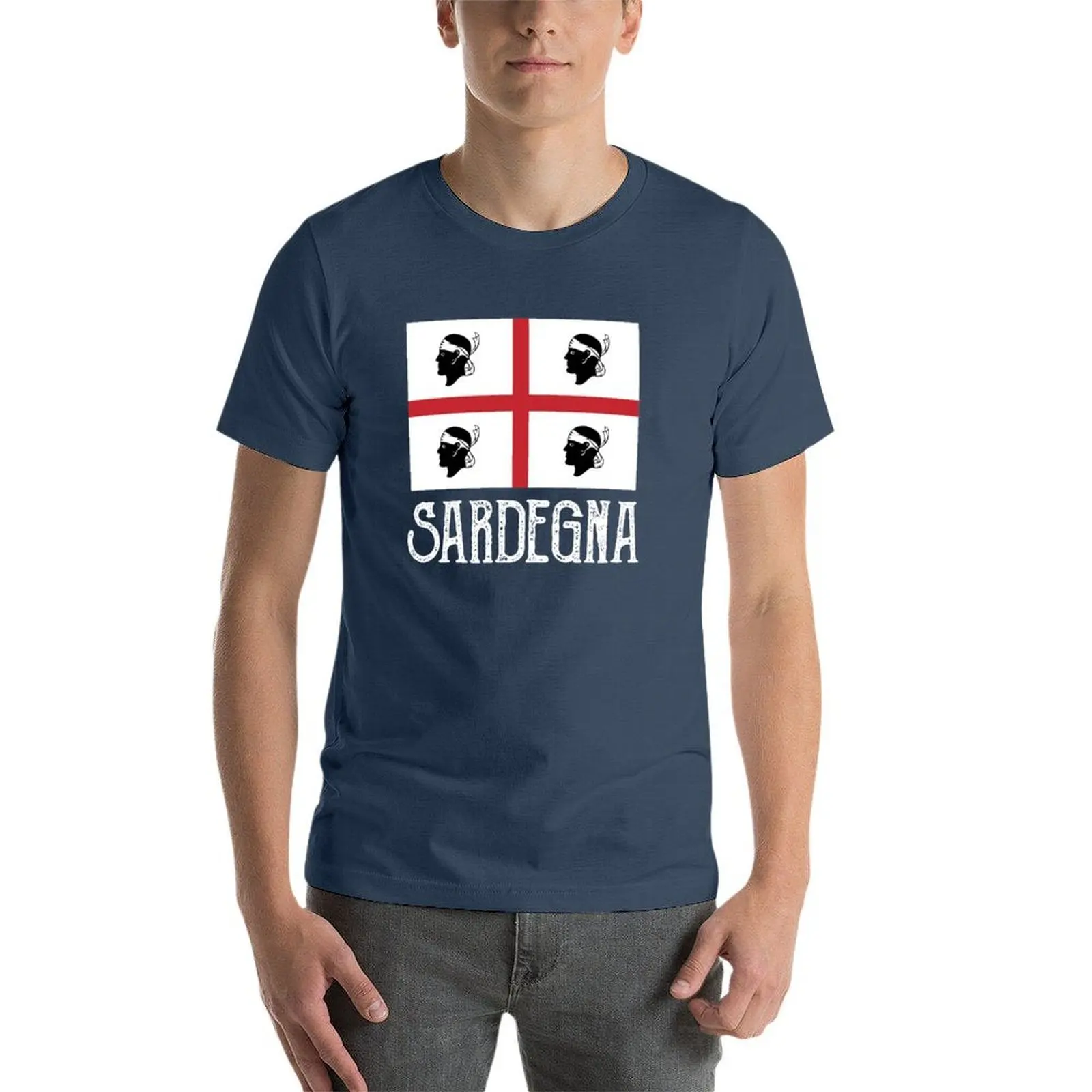 Футболка Love Sardegna Flag Sardo Pride базовая рабочая футболка с короткими рукавами