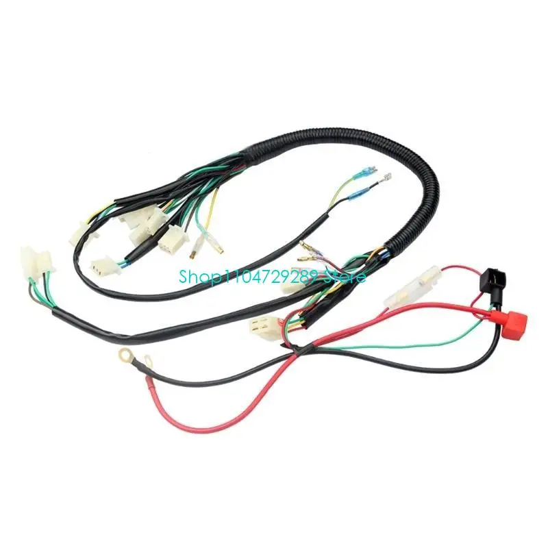 D8KE Full Complete Electrics Wiring Harness For Motorbike ATV 50cc 70cc 90cc 110cc