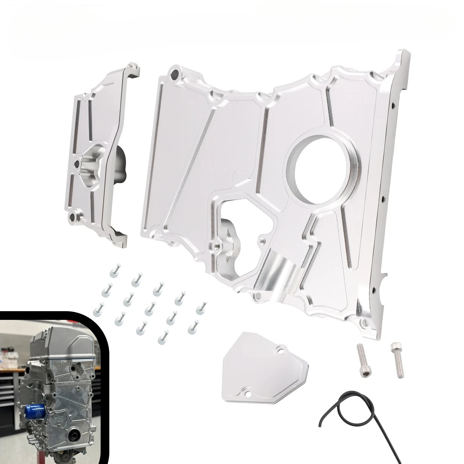 Timing Chain Cover Kit for Honda K24 K24A2 K24A1 K24A4 Engines Acura