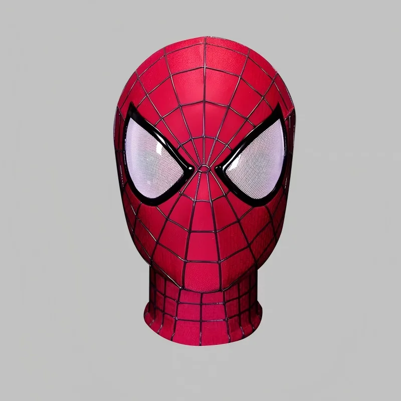 SpiderMan Brandneue Cosplay-Maske für Erwachsene mit magnetischer Rückabdeckung, 3D-Netzstreifen, Harz-Gesichtsschale, Cosplay-Helm