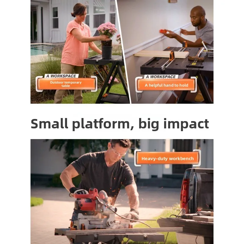 Multifunctional Workbench WX051 Portable Mobile Woodworking Saw Table Folding Repair and Decoration Tools