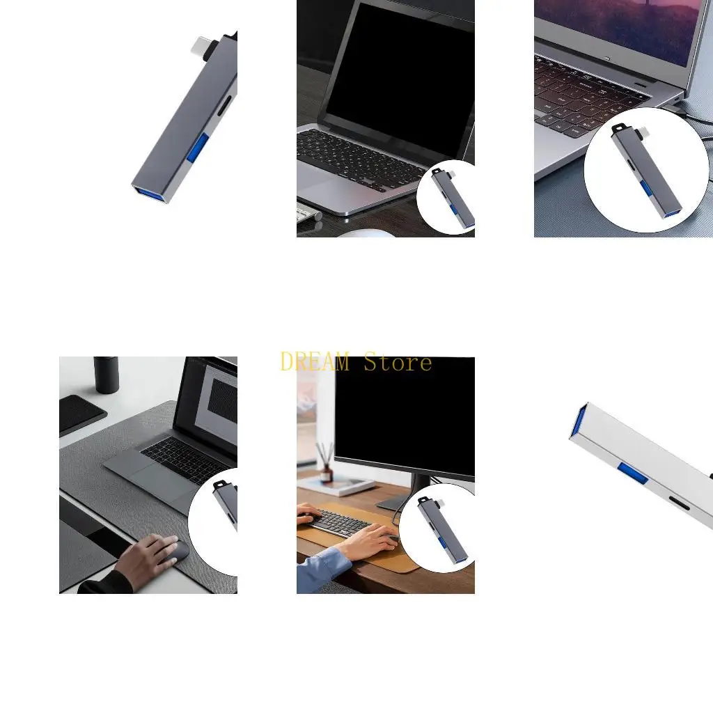 Travel Friendly USB C Hub Type C Adapter USB Port for Seamlessly Integration Best Sale