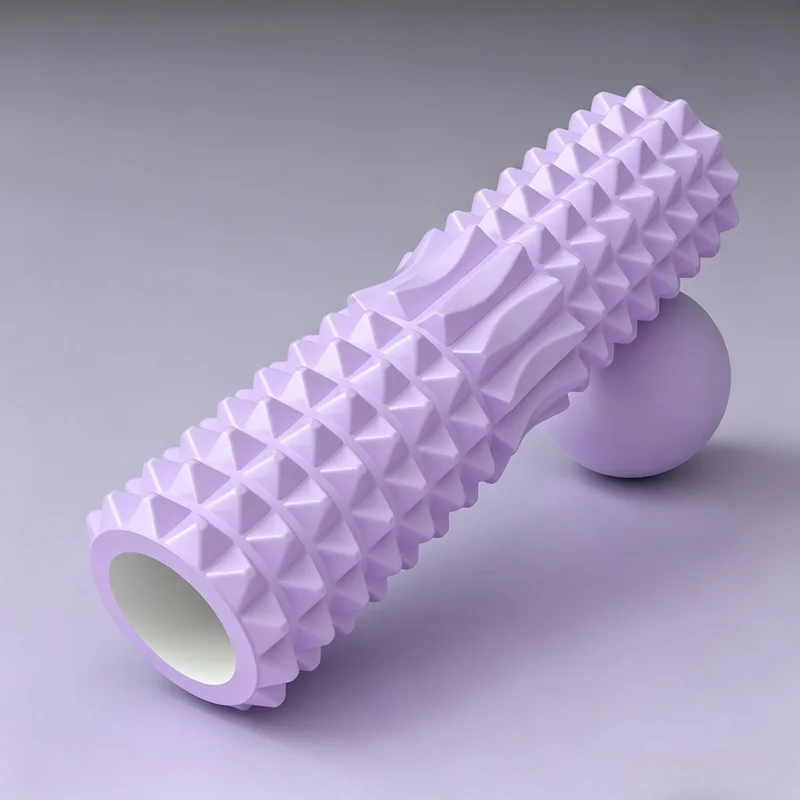 45*12cm Crescent Solid Foam Roller, Deep Tissue Muscle Massage Roller for Yoga Pilates Home Fitness