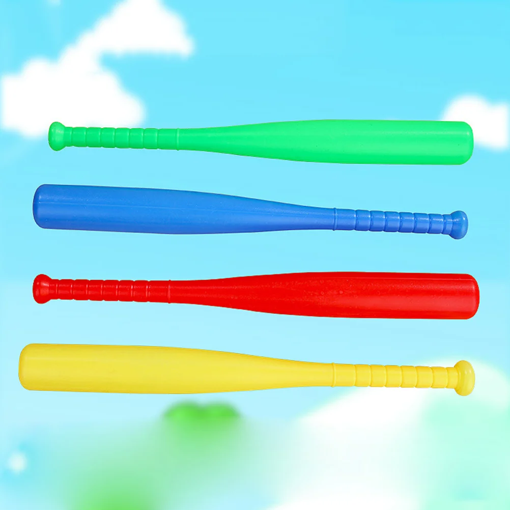 1 set plastic honkbalset beste sporthonkbalset speelgoedset educatief speelgoed voor peuters (willekeurige kleur, 3 stuks vleermuizen + 3 stuks honkbal