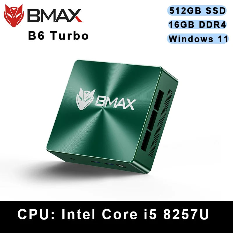 

BMAX B6 Turbo Laptop, 16GB DDR4 512GB SSD, Intel i5-8257U, Windows 11, Expandable Storage, Slim & Portable Only 300g