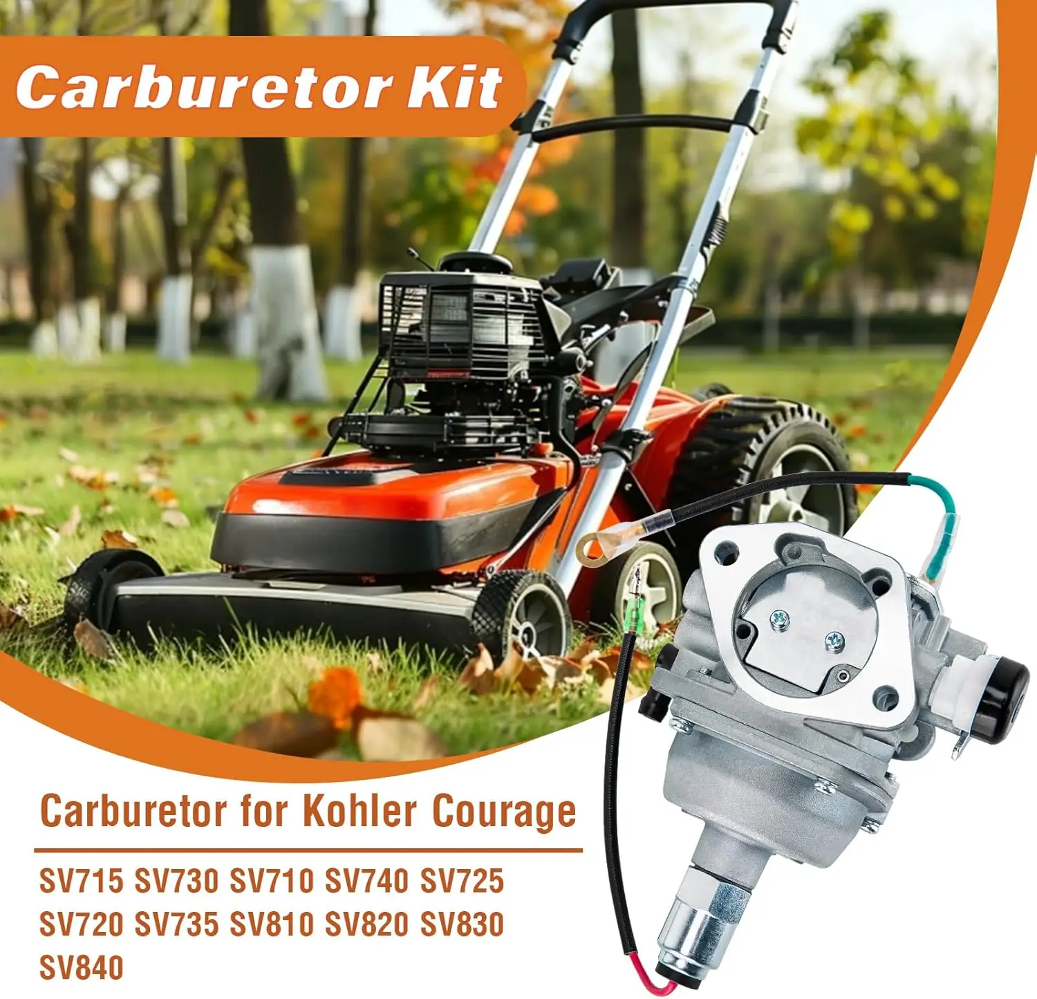 32 853 12-s Carburetor for Kohler SV715 SV730 SV710 SV740 SV725 SV720 SV735 SV810 SV820 SV830 SV840 Courage 22 23 24 25 26 27 HP