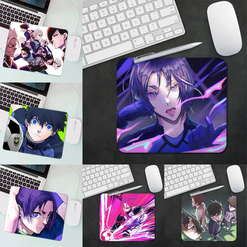 Anime BLUE LOCKS Gaming Mouse Pad XS Small Mousepad For PC Gamer Desktop Decoration Office Mouse Mat Deskmat Rug