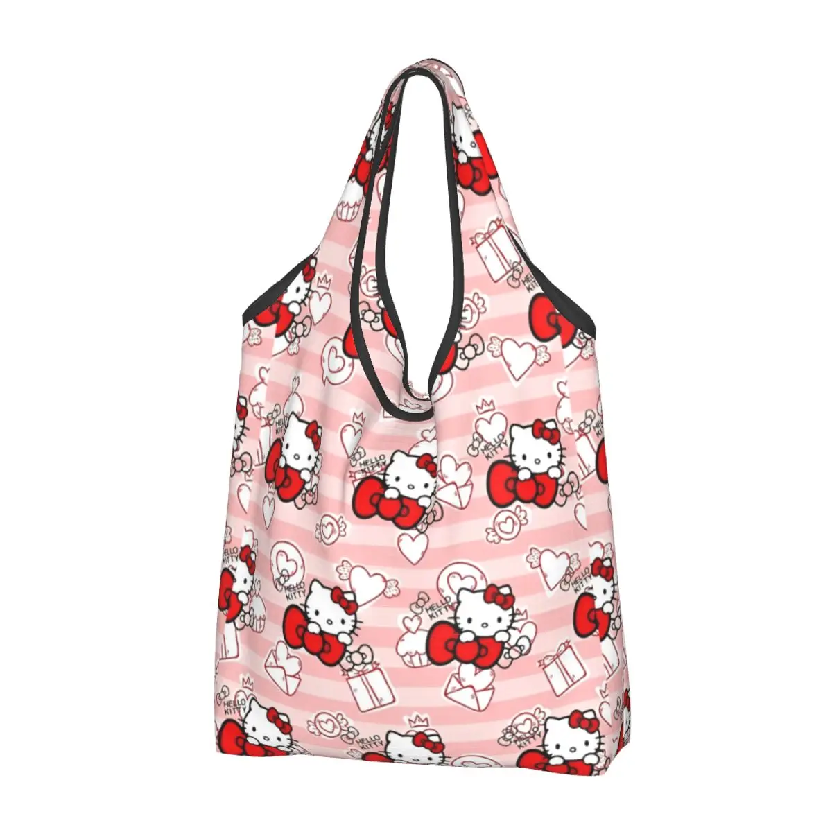 Sanrio Hello Kitty Shopper Bag My Melody Kuromi Cinnamoroll Handbags Female Tote Bag Aesthetic Cloth Outdoor Shopping Bags