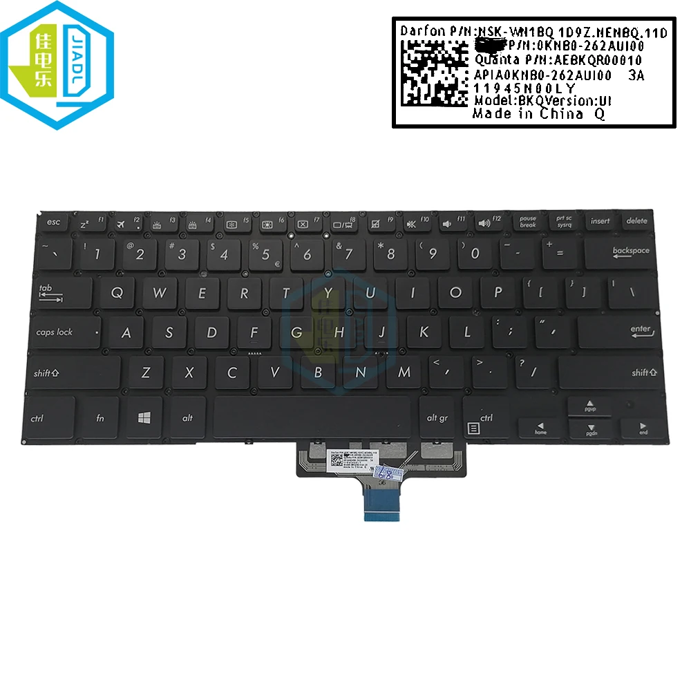 US Canadian French Keyboard Backlight For ASUS ZenBook Flip UX461 UX461U UX461F UX461UA UX461UA-DS51T Laptop Keyboards 262ACB00