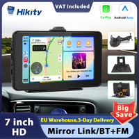 Hikity Universal 7inch Car Monitor Wireless Carplay Android Auto Car Mirror Video Recording dashboard DVR For Nissan Toyota Car