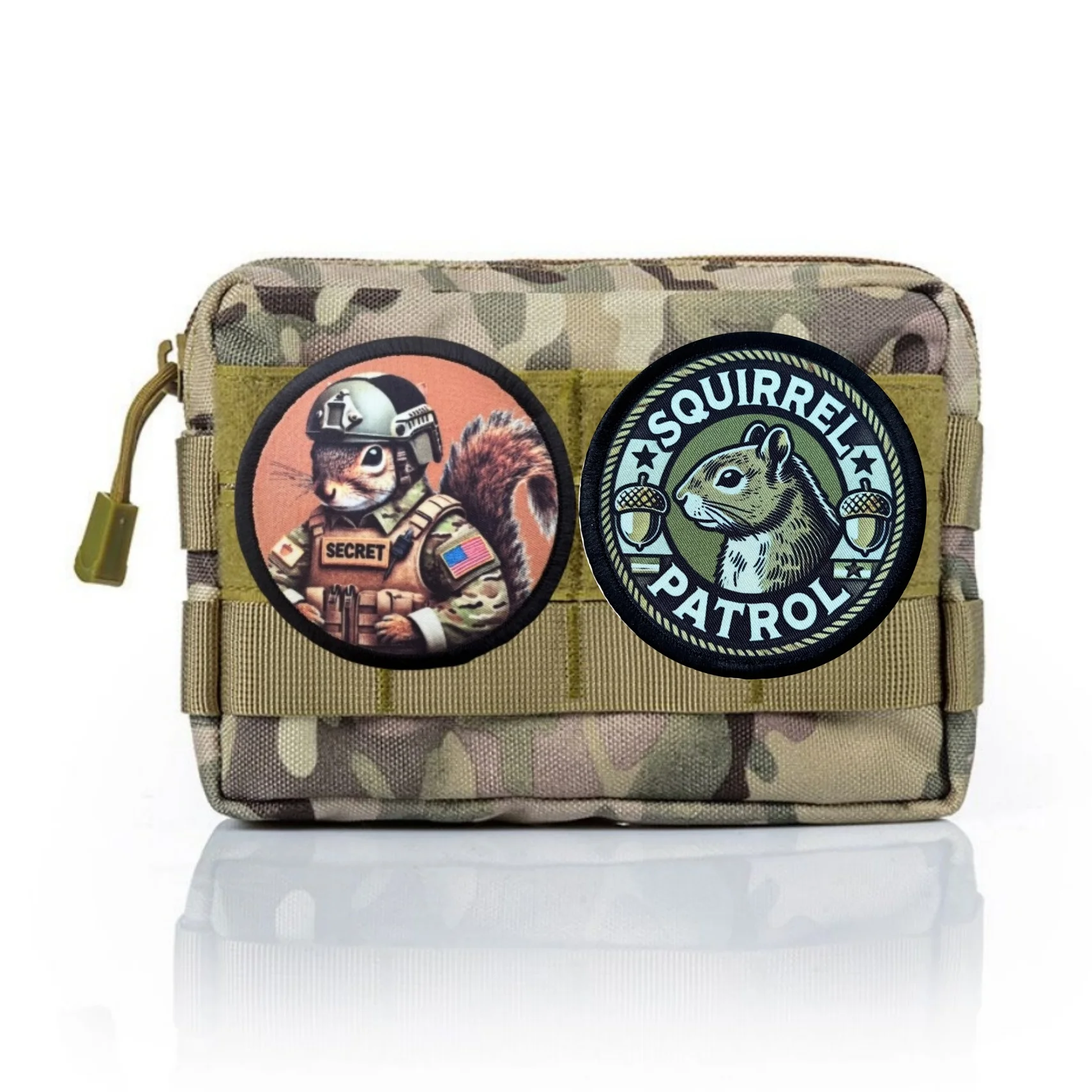 Secret Squirrel Patrol Tactical Backpack Patch on Clothes Morale Badge Military Patches Hook and Loop Stickers Wappen