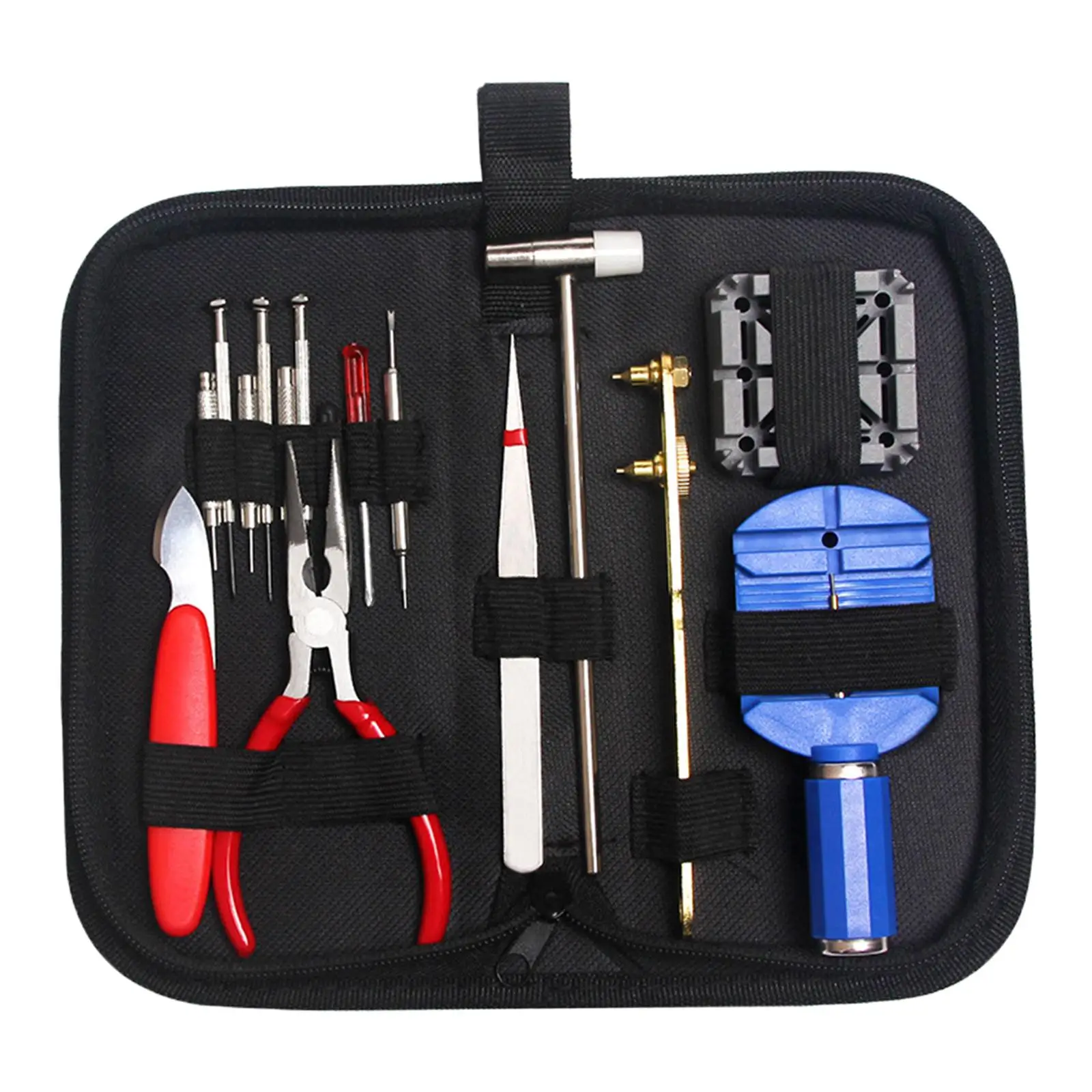 Kit d'outils de réparation de montre, ouvre-boîtier arrière pour démontage du bracelet, 16 pièces