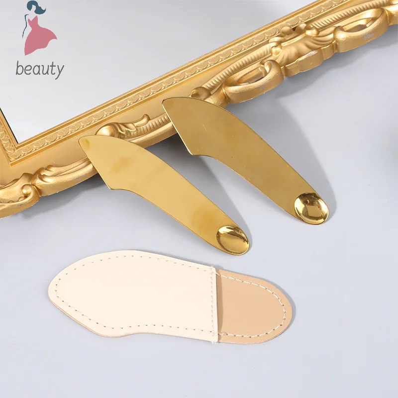 Stainless Steel Foundation Spatula Mask And Eye Cream Spoons Multi-Functional Facial Scraping Gold Color Beauty Skin Care Tools