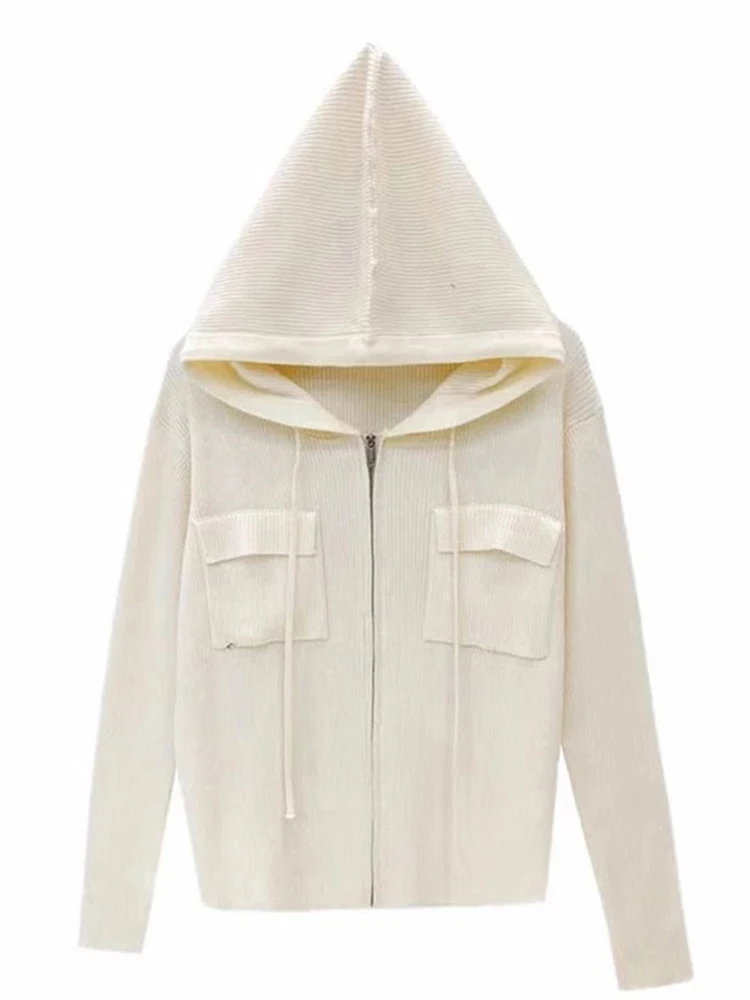 سليم صالح سستة هوديي سترة عادية Ele الصوفية سترة تنوعا ملابس خارجية تصميم علوي Sensibili بسيط Sle