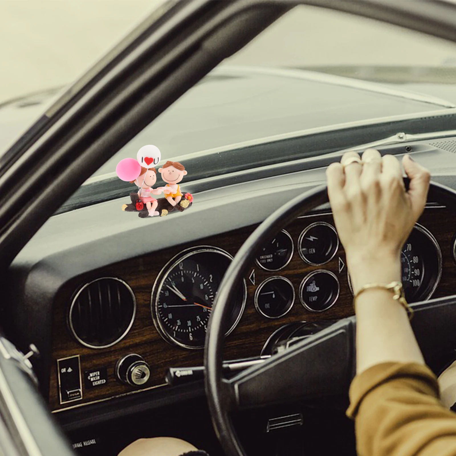 

Interior Decor Car Accessories For Women Interior Figurines Cartoon Resin Car Accessories Lovers Valentine Present