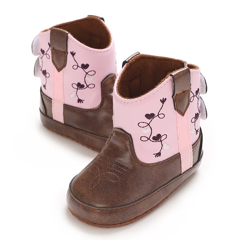 أحذية أطفال عصرية جديدة لطيفة عالية الجودة بنعال ناعمة وغير قابلة للانزلاق لعمر 0-1 سنة أحذية مشي لحديثي الولادة #3