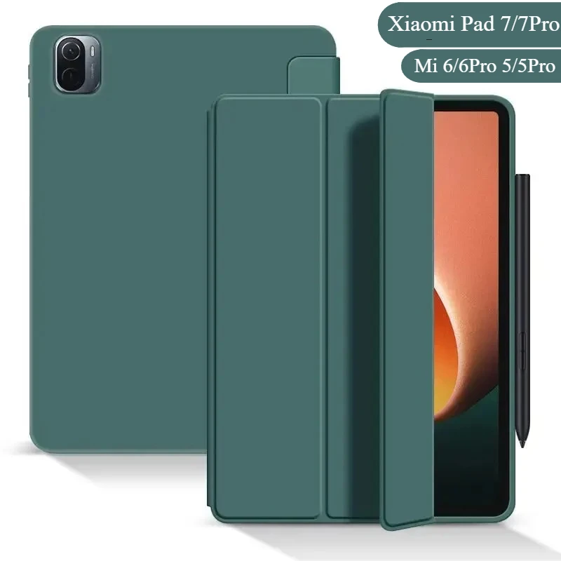 

Tablet Case For XIAOMI Mi Pad 7/7Pro 11.2 inch PU Soft Silicone Funda For Xiaomi Pad 6/6Pro 5/5Pro 11" Shockproof Business Cover