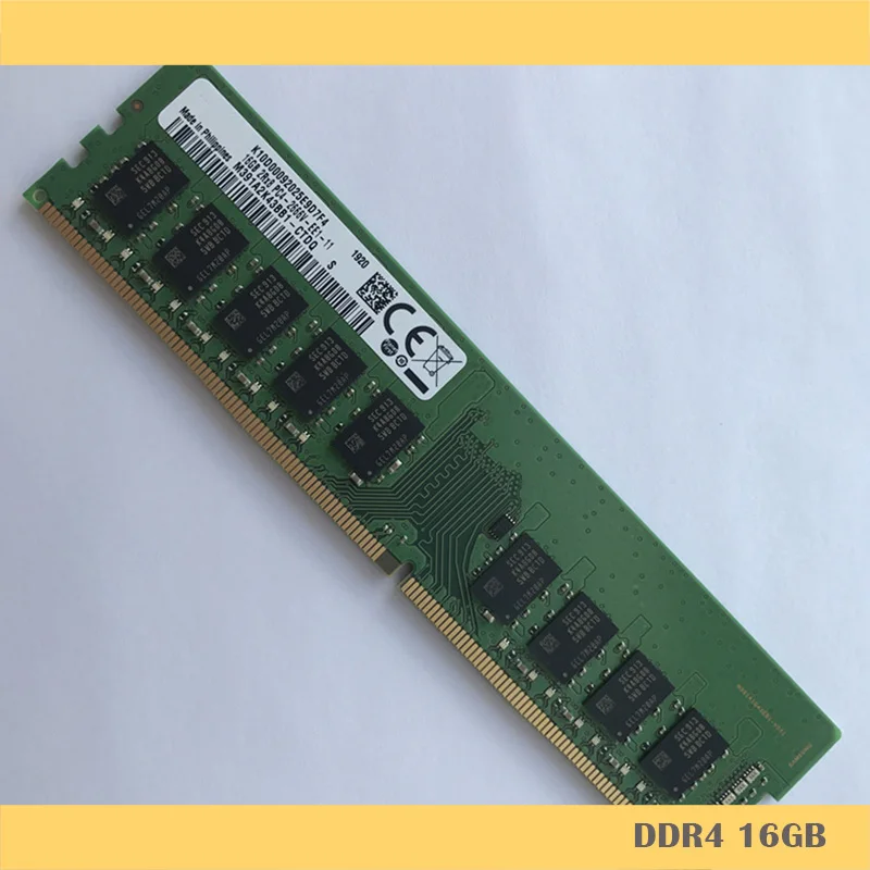 

1PCS For Samsung Pure 16G DDR4 2RX8 PC4-2666V ECC UDIMM Server Memory High Quality Fully Tested Fast Ship