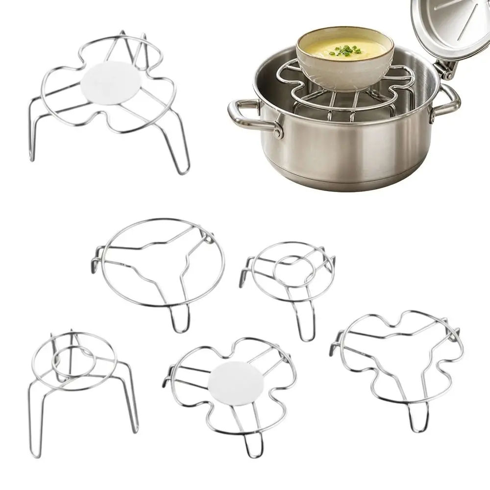 Multifunctional Steam Rack Reusable Raised Leg Structure Steaming Rack Compact Steamer Cooking Small Pot Rack Small Pot Cooking