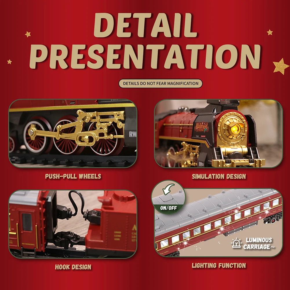 Classic Railway Trains Track Set Classic Vintage RC-Train With Track Set Great Present Idea