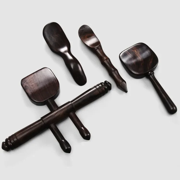 High Quality Ebony Tools Wood Massage Therapy Pente Customized Body Massager 1 Set Gift Box Package 1 Year Guarantee Hade Made