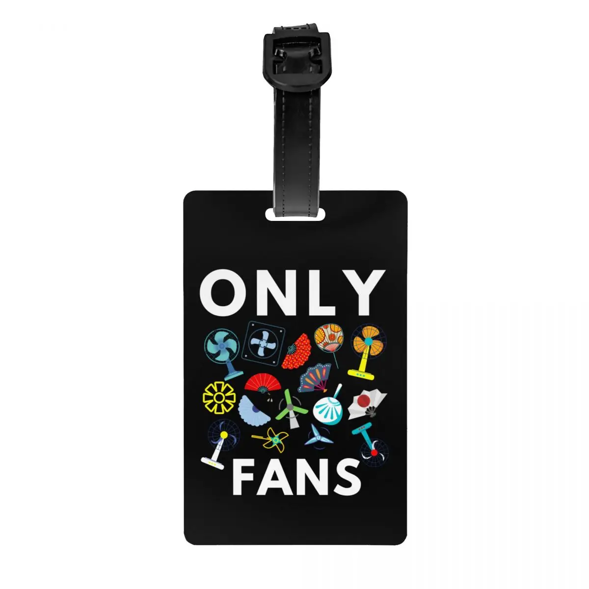 Only Fans Funny Meme Luggage Tag Sarcastic Humor Travel Bag Suitcase Privacy Cover ID Label