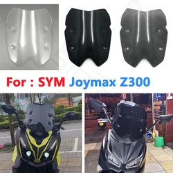 For SYM Joymax Z300 Z 300 Motorcycle Windshield Windscreens Wind Deflectors JoymaxZ 300 Acrylic Black